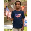 imageUSA American Flag 4th of July Patriotic Youth Kids TShirtNavy