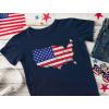 imageUSA American Flag 4th of July Patriotic Youth Kids TShirtNavy