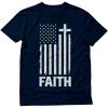 imageTstars 4th of July Shirts for Men Memorial Day Faith Army USA American Flag Mens Patriotic TShirt XXLarge Navy
