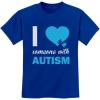 imageTstars Autism Awareness Shirt I Love Someone with Autism Kids TShirtBlue