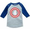 imageTstars Captain 4th 4 Year Old Birthday Gift 34 Sleeve Baseball Jersey Toddler ShirtBlue