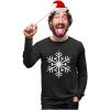 imageTstars Christmas Snowflake Shirt for Men Tacky Sweater Style Xmas Holiday Mens Long Sleeve TShirtBlack