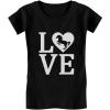 imageTstars Love Horses Gifts for Girls Horseback Riding Horse Kids Girls Fitted TShirtBlack