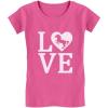 imageTstars Love Horses Gifts for Girls Horseback Riding Horse Kids Girls Fitted TShirtWow Pink