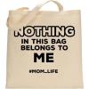 imageTstars Mom Life Funny Canvas Tote Bag for Women New Mommy Gifts Everyday Bags Tote BagNothing Belongs  Natural