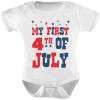 imageTstars My First 4th of July Baby Boy Girl Outfit Memorial Day American USA Flag Patriotic Infant Bodysuit