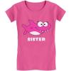 imageTstars Shark Shirt for Sister Gift for Big Sister Infant Girls Fitted TShirtWow Pink