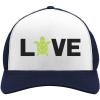 imageTstars TeeStars  I Love Turtles  Animal Lover Turtle Print Cute Trucker Hat Mesh CapNavyWhite
