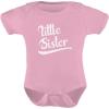 imageTstars TeeStars  Little Sister Baby Announcement Gift for Baby Girl Baby BodysuitPink