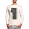 imageTstars Vintage US Flag 4th of July Shirts for Men American Patriotic Long Sleeve ShirtWhite
