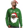 imageTstars Yo Yo Black Santa Ugly Christmas Shirt for Men Tacky Sweater Style Xmas Holiday Mens Long Sleeve TShirtGreen