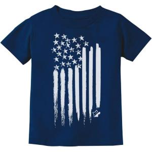 imageTstars Big White USA Flag 4th of July Shirts for Boys Girls Kids Youth Kids TShirtNavy
