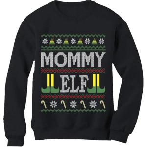 imageTstars Matching Family Elf Ugly Christmas Sweatshirts for Mom Dad Son Daughter Outfits Mommy AdultsNavy