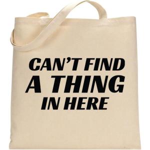 imageTstars Mom Life Funny Canvas Tote Bag for Women New Mommy Gifts Everyday Bags Tote BagCant Find  Natural