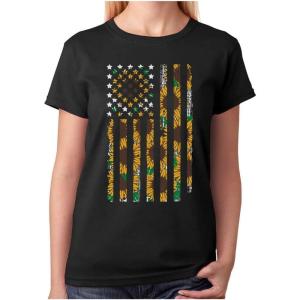 imageTstars Sunflower Shirt for Women Summer Top American Flag 4th of July Women TShirtBlack