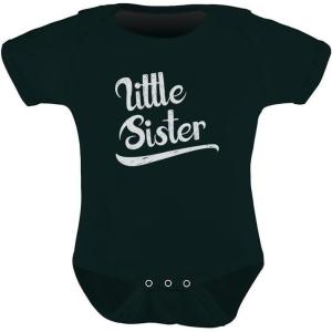 imageTstars TeeStars  Little Sister Baby Announcement Gift for Baby Girl Baby BodysuitBlack