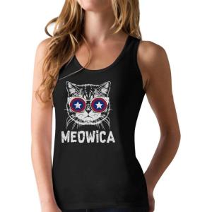 imageTstars Trump Murica 4th of July Tank Tops for Women Patriotic Womens Racerback TopsBlack