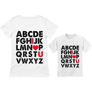 imageTstars Valentines Day Matching Outfits for Mommy ampamp Me Mother Daughter Son TShirt SetMom White  Kid White