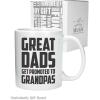 imageGreat Dads Get Promoted To Grandpas Coffee Mug 15 Ounce WhiteWhite