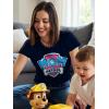 imagePaw Patrol Dad Mom Matching Couple TShirts Mothers Fathers Day Outfits for Him and Her TShirtMom Patrol  Navy