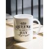 imageQueens Are Born In July Coffee Mug 15 Ounce WhiteWhite