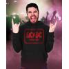 imageTstars ACDC Power Up Hoodie White Jagged Logo Rock ampamp Roll Band Sweatshirt for Men HoodieRed Logo  Black