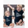 imageTstars Big Brother Shirt Little Brother Boys Matching Outfits Brothers Sibling ShirtsKids Shirt Navy  Baby Navy