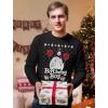 imageTstars Birthday Boy Jesus Long Sleeve Shirt Ugly Christmas Sweater Style TShirtBlack