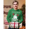 imageTstars Birthday Boy Jesus Long Sleeve Shirt Ugly Christmas Sweater Style TShirtGreen