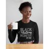 imageTstars Black History Month Apparel Black History Shirts for Women Long Sleeve T ShirtBlue