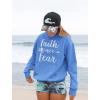 imageTstars Faith Over Fear Hoodie Gifts for Women Teen Girls Religious Sayings Sweatshirt HoodiesCalifornia Blue