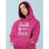 imageTstars Faith Over Fear Hoodie Gifts for Women Teen Girls Religious Sayings Sweatshirt HoodiesPink
