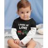 imageTstars Farm Tractor Toddler Boys Valentines Shirt Loads of Love Valentines Day Kids TShirt for ToddlersBlack