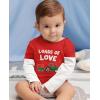 imageTstars Farm Tractor Toddler Boys Valentines Shirt Loads of Love Valentines Day Kids TShirt for ToddlersRed