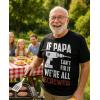 imageTstars Funny Husband Shirts  If Papa Cant Fix It Funny Mens Tshirts Idea Graphic Tees for Men  Soft and DurableIf Papa 1  Black