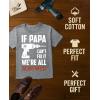 imageTstars Funny Husband Shirts  If Papa Cant Fix It Funny Mens Tshirts Idea Graphic Tees for Men  Soft and DurableIf Papa 1  Gray