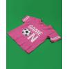 imageTstars Game On Soccer Shirts for Boys Girls Gifts for Players Kids Jersey TShirtWow Pink