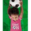 imageTstars Game On Soccer Shirts for Boys Girls Gifts for Players Kids Jersey TShirtWow Pink