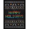 imageTstars Happy Holigays Rainbow Gay ampamp Lesbian Ugly Christmas SweatshirtBlack
