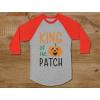 imageTstars King of The Patch Halloween Pumpkin 34 Sleeve Baseball Jersey Toddler ShirtDark Gray