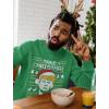 imageTstars Make Christmas Great Again Sweatshirt Trump Ugly Xmas Sweater Style Long Sleeve Medium Green