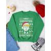 imageTstars Make Christmas Great Again Sweatshirt Trump Ugly Xmas Sweater Style Long Sleeve Medium Green