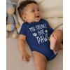 imageTstars My Siblings Have Paws Dog Cat Sibling Outfits Funny Baby Boy Girl BodysuitNavy