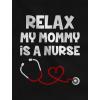imageTstars Relax My Mommy Is a Nurse Outfit Funny Mom Nurse Gift Baby BodysuitNavy