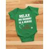 imageTstars Relax My Mommy Is a Nurse Outfit Funny Mom Nurse Gift Baby BodysuitWow Pink