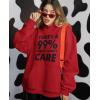 imageTstars Theres a 99 Chance I Dont Care Funny Sayings Hoodies for Women Teen Girls Womens Novelty Sarcastic HoodieRed