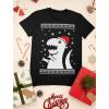 imageTstars Trex Santa Ugly Christmas Shirt Men Dinosaur Holiday Xmas Shirts for MenBlack