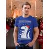 imageTstars Trex Santa Ugly Christmas Shirt Men Dinosaur Holiday Xmas Shirts for MenBlue