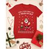 imageTstars Ugly Christmas Shirt I Touch My Elf TShirt Funny Holiday Xmas Shirts for MenRed