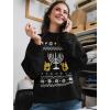 imageTstars Ugly Hanukkah Sweatshirt for Women Teen Girls Tacky Chanukah Christmas Jewish Holiday SweatshirtsBlack
